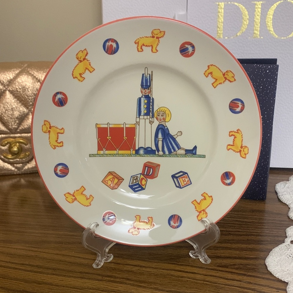 Tiffany & Co. Tiffany Toys Plate with Blue and Red Accents